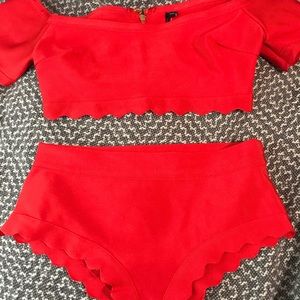 Fashion nova red bikini